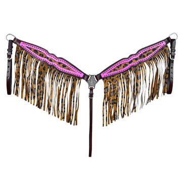 HILASON Western Horse Headstall Breast Collar Genuine American Leather Dark Brown